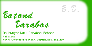 botond darabos business card